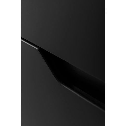 Meuble De Salle De Bain Suspendu Sous Vasque Modern Noir 80 Cm