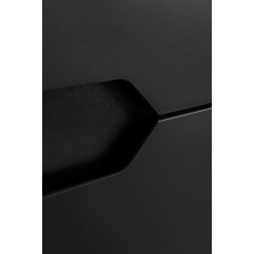 Meuble Colonne De Salle De Bain Suspendu  Modern Noir 36 X 136 Cm