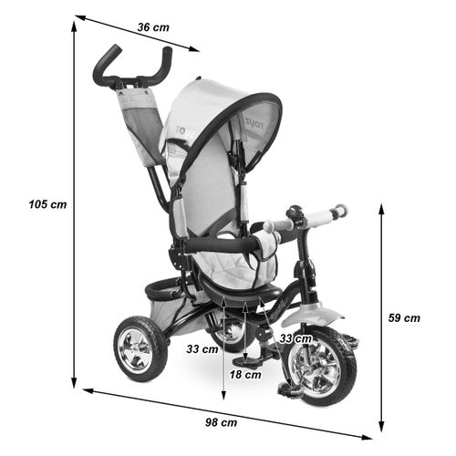 Timmy Tricycle Évolutif 3 En 1 Avec Canne Directionnelle    Vert