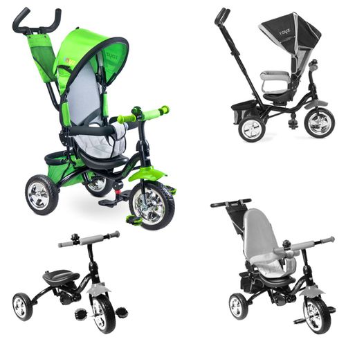Timmy Tricycle Évolutif 3 En 1 Avec Canne Directionnelle    Vert