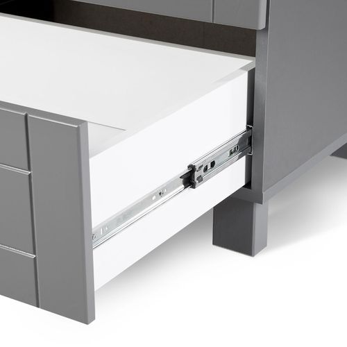 Commode Avec Plan À Langer Iwo - Gris