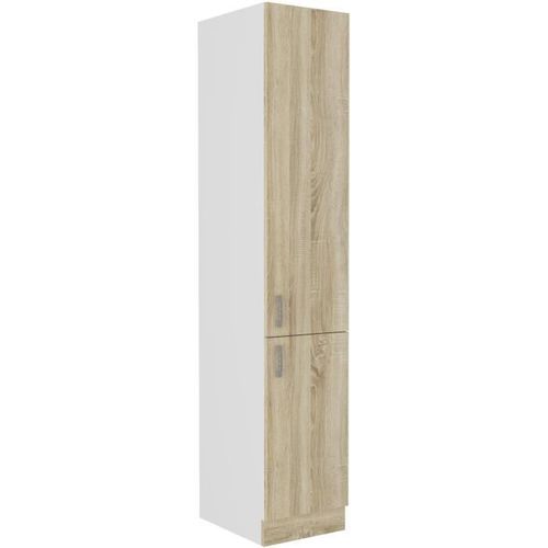Colonne Sara 2 Portes Décor Chêne Sonoma L40xp57xh210 Cm
