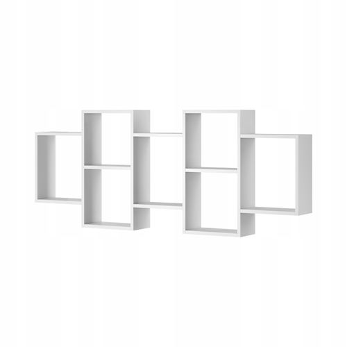 Étagère Murale/posée Carré, Blanc Mat