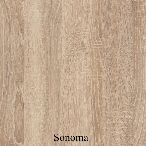 Étagère Murale 3 Rectangles, Chêne Sonoma / Blanc Mat