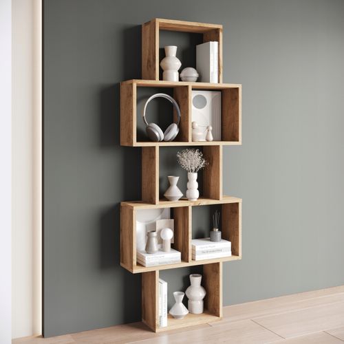 Étagère Murale/posée Carré, Chêne Wotan