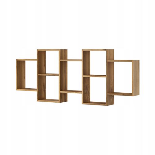 Étagère Murale/posée Carré, Chêne Wotan