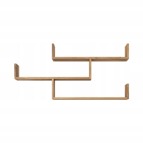 Étagère Murale 3 Niveaux 119 Cm, Chêne Wotan