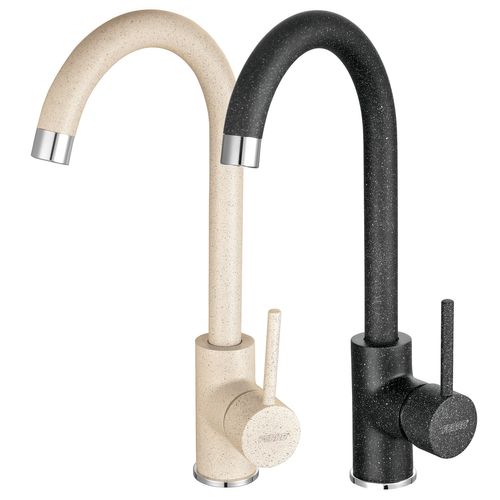 Robinet Mitigeur Évier Bec Rotatif Freya Beige Sable