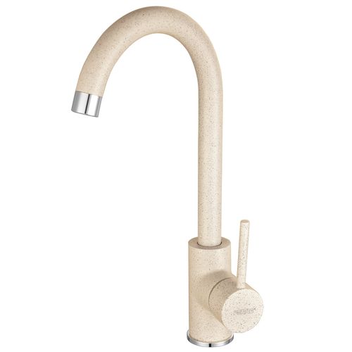 Robinet Mitigeur Évier Bec Rotatif Freya Beige Sable