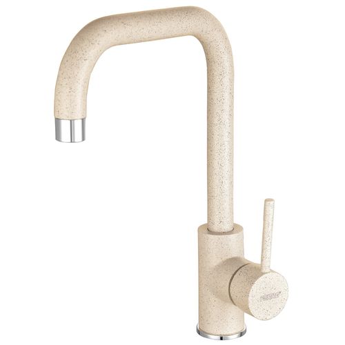Robinet Mitigeur Évier Bec En L Rotatif Freya Beige Sable