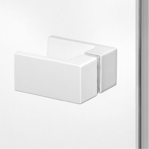 Cabine De Douche 100x110cm 2 Portes Pivotantes,santorini White, Blanc,acces D'angle