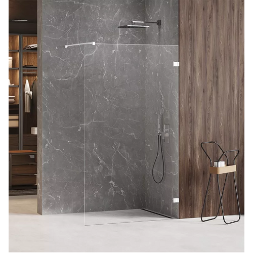 Paroi De Douche à L'italienne Blanche  90 Cm  Santorini White