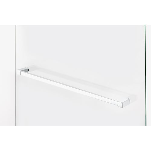 Paroi De Douche à L'italienne Blanche Avec Porte Serviette   160 Cm  Santorini White