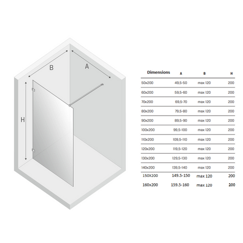 Paroi De Douche à L'italienne Blanche Avec Cadre   100 Cm  Santorini White
