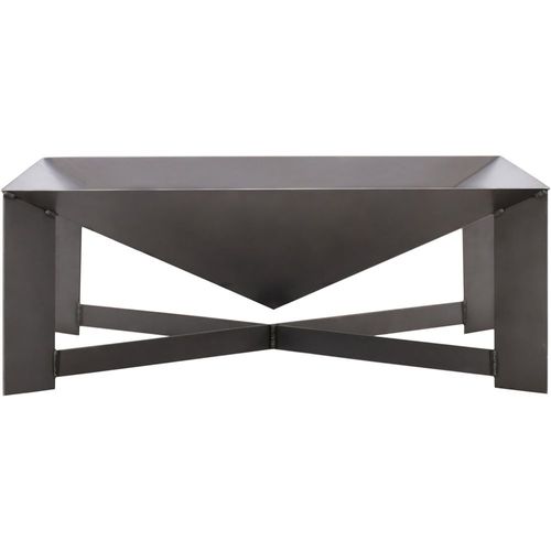 Brasero En Acier Pieds Croisés Design Non Peint