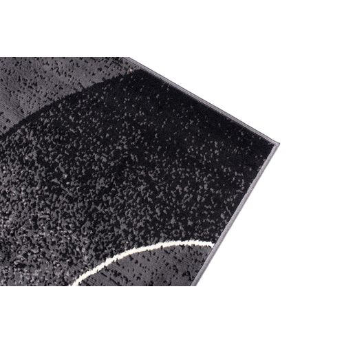 Tapis Salon Chambre Rectangle Noir Gris Vagues Fin Dream 250 X 300 Cm