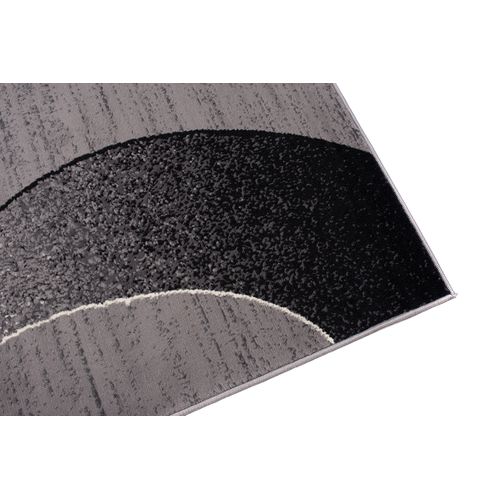 Tapis De Salon Chambre Rectangle Gris Argent Noir Vagues Fin Dream 250 X 350 Cm