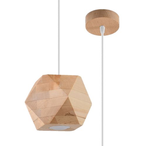 Suspension Bois Bois Naturel Gu10 1 Woody
