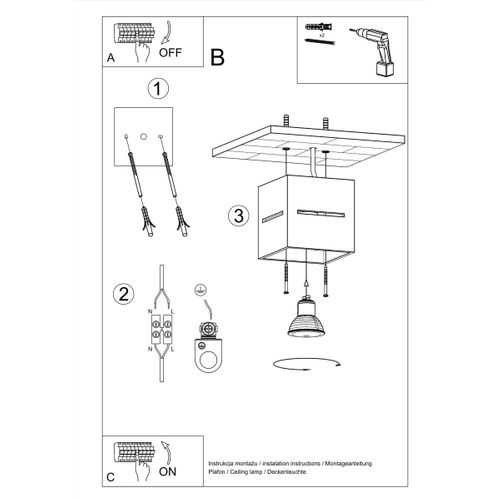 Plafonnier Aluminium Gris G9 1 Lobo