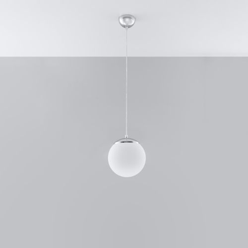 Suspension Acier Blanc/chromé E27 1 Ugo 20