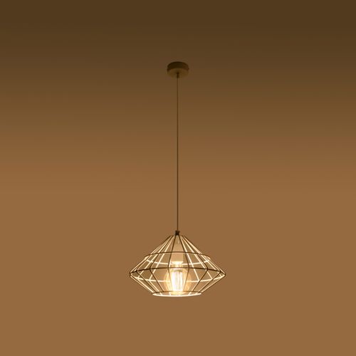 Suspension Acier Blanc E27 1 Umberto