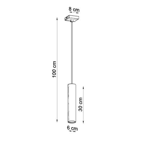 Suspension Acier Blanc Gu10 1 Lagos