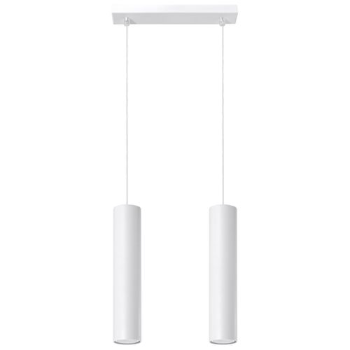 Suspension Acier Blanc Gu10 2 Lagos
