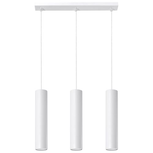 Suspension Acier Blanc Gu10 3 Lagos Line