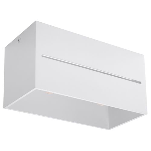 Plafonnier Aluminium Blanc G9 2 Lobo