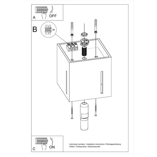 Plafonnier Aluminium Gris G9 1 Pixar