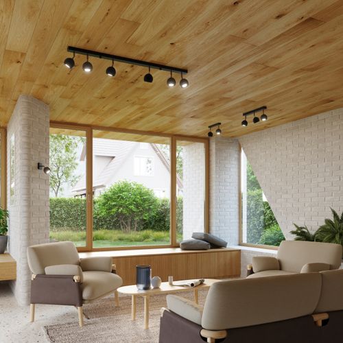 Plafonnier Acier Noir Gu10 3 Oculare