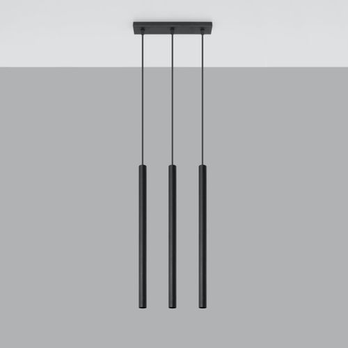 Suspension Acier Noir G9 3 Pastelo Line