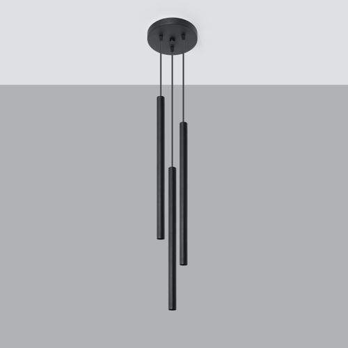 Suspension Acier Noir G9 3 Pastelo