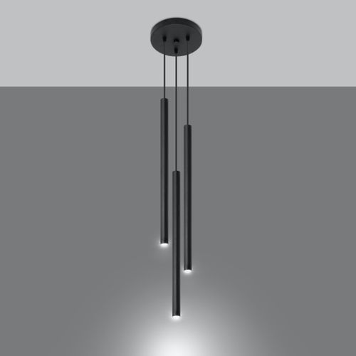 Suspension Acier Noir G9 3 Pastelo