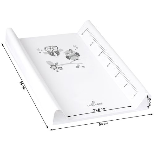 Matelas Plan à Langer Luxe Pour Bébé 48 X 70 Cm Blanc Biche