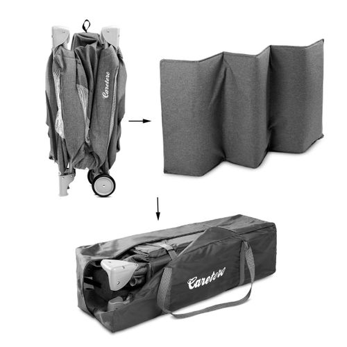 B Plus Lit Parapluie De Voyage Bébé Gris