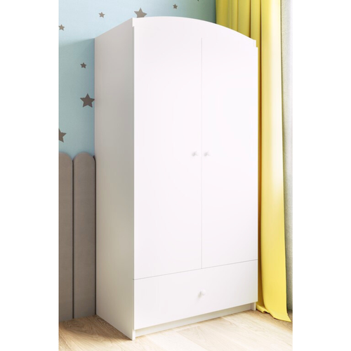 Armoire 2 Portes 1 Tiroir Babydream - Blanc