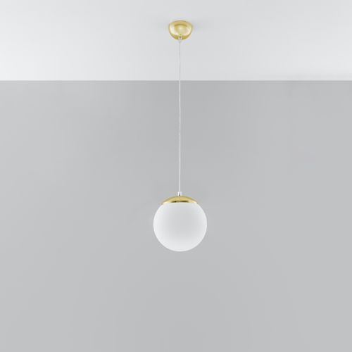 Suspension Acier Or/blanc E27 1 Ugo 20
