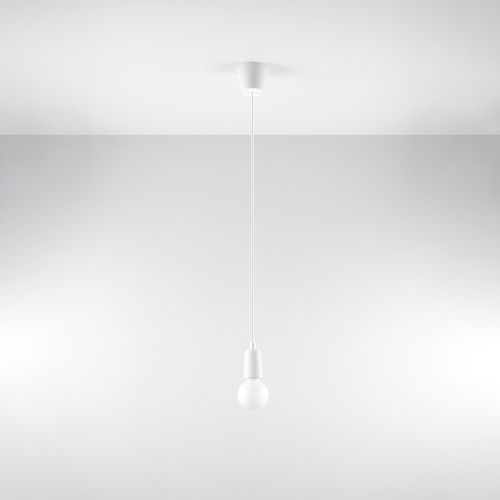 Suspension Pvc Blanc E27 1 Diego