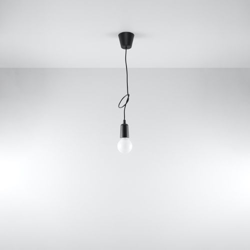 Suspension Pvc Noir E27 1 Diego