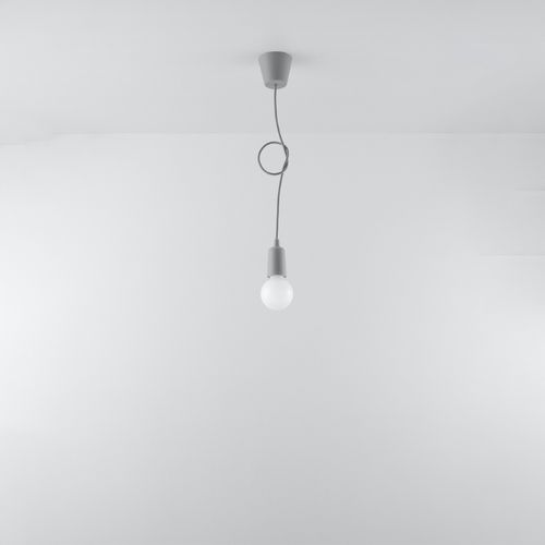 Suspension Pvc Gris E27 1 Diego