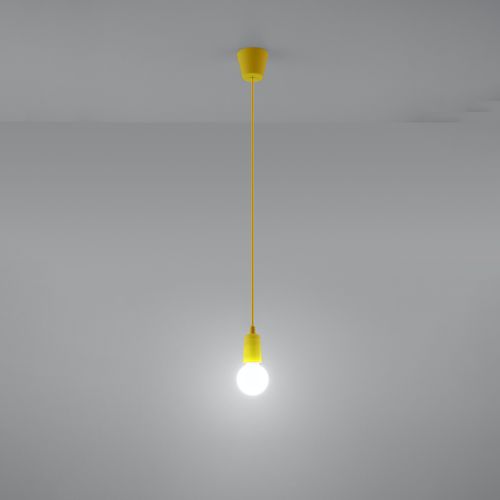 Suspension Pvc Jaune E27 1 Diego