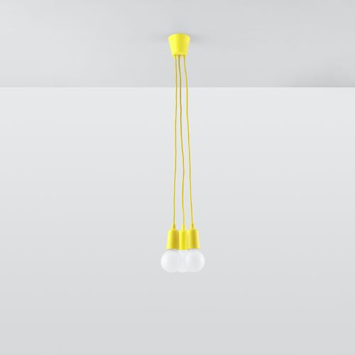 Suspension Pvc Jaune E27 3 Diego