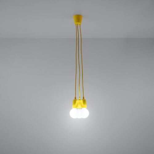Suspension Pvc Jaune E27 3 Diego