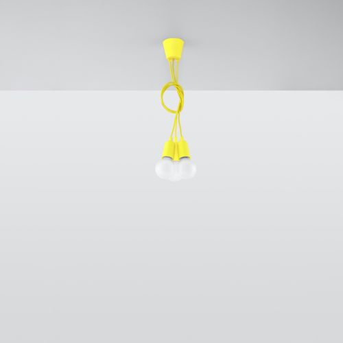 Suspension Pvc Jaune E27 3 Diego