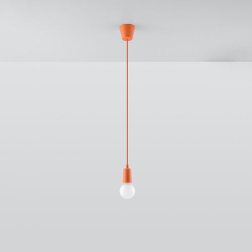 Suspension Pvc Orange E27 1 Diego