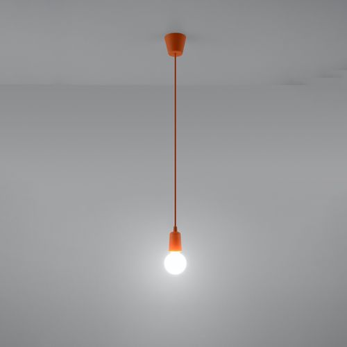 Suspension Pvc Orange E27 1 Diego