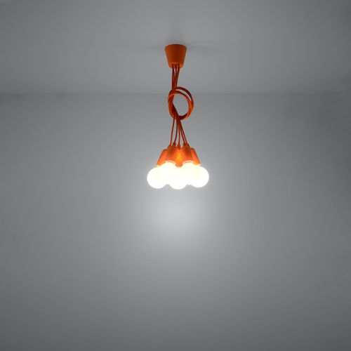 Suspension Pvc Orange E27 5 Diego