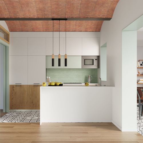 Suspension Acier Bois Naturel/noir Gu10 2 Pablo