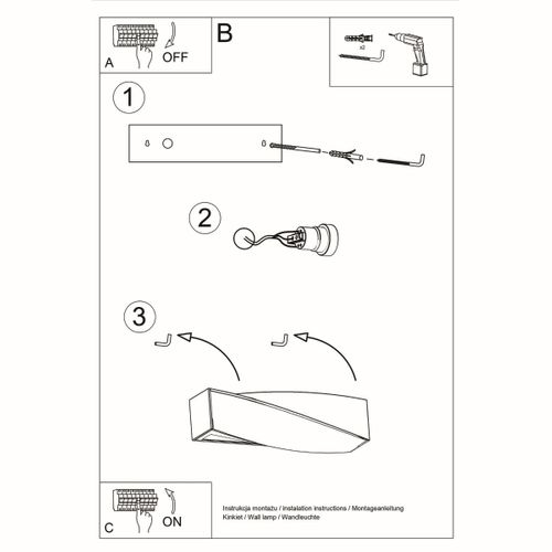 Applique Béton Gris E27 2 Sigma